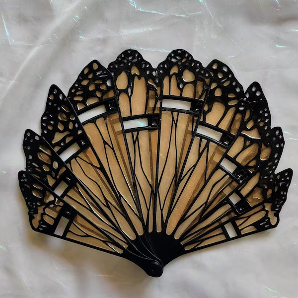 Butterfly hand fan